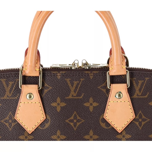 Louis Vuitton Monogram Alma Brown M51130 Dome Top Zip Satchel - Picture 17 of 17